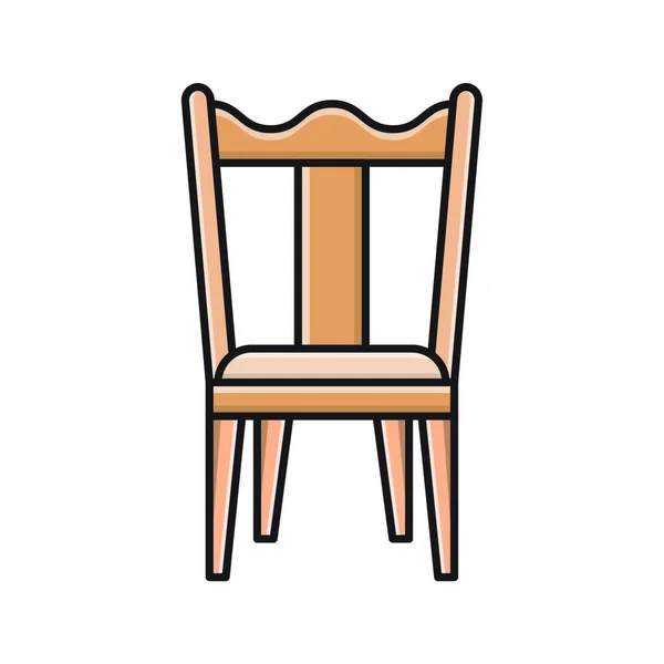 Icône Chaise Illustration Vectorielle — Image vectorielle
