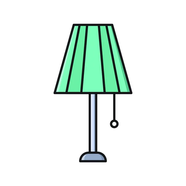 Ilustrace Vektoru Ikony Lampy — Stockový vektor
