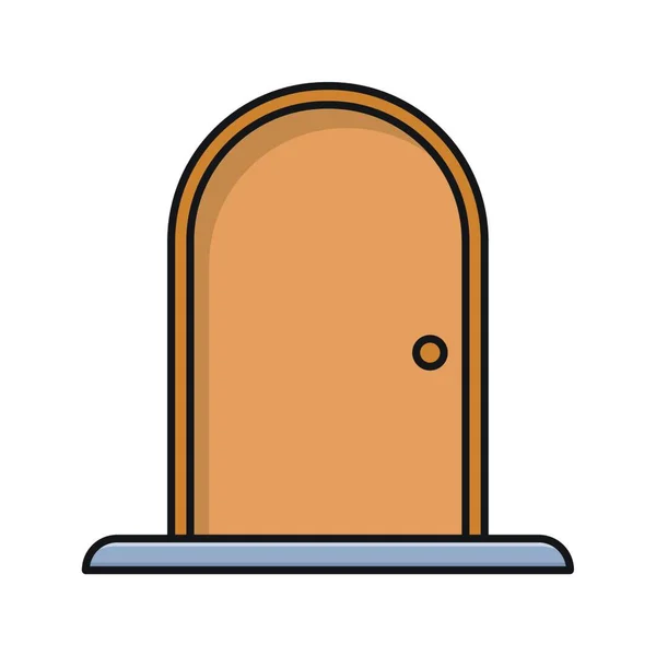 Векторная Иллюстрация Дверных Иконок — стоковый вектор