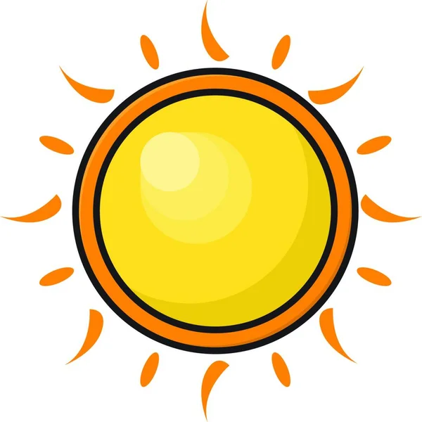 Sun Icon Vector Illustration — Stock Vector