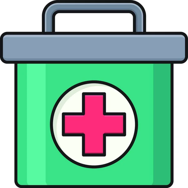 Emergency Kit Icon Vector Illustration — Archivo Imágenes Vectoriales