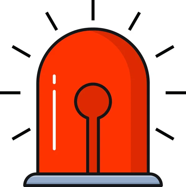 Emergency Light Icon Vector Illustration — Stock Vector
