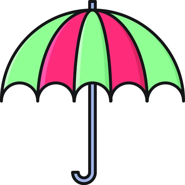 Schirm Web Icon Vektor Illustration — Stockvektor