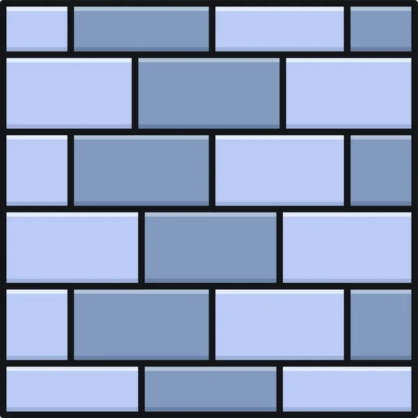 Brick Web Icon Vector Illustration — Stock Vector