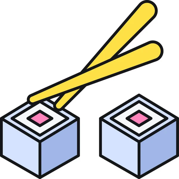 Εικονογράφηση Διανύσματος Εικονιδίου Chopsticks — Διανυσματικό Αρχείο