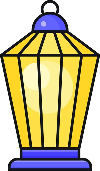 Lantern Web Icon Vector Illustration — Image vectorielle