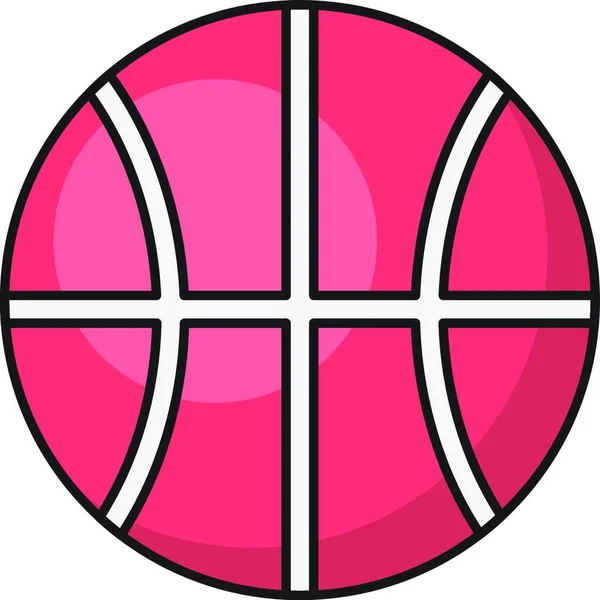 Ball Web Icon Vector Illustration — Stok Vektör