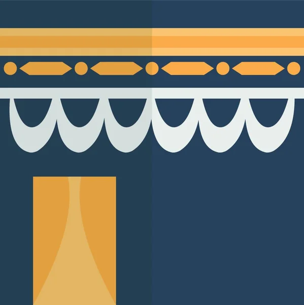 Icono Kaaba Vector Ilustración — Vector de stock