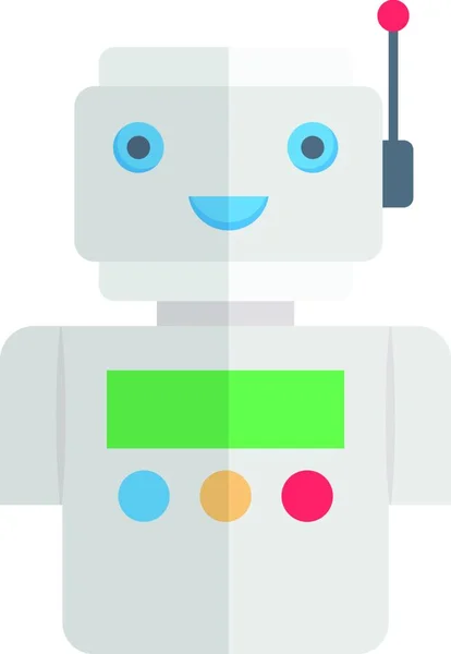 Roboter Web Icon Vektor Illustration — Stockvektor