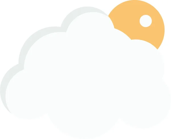 Clé Cloud Icône Vectorielle Simple — Image vectorielle