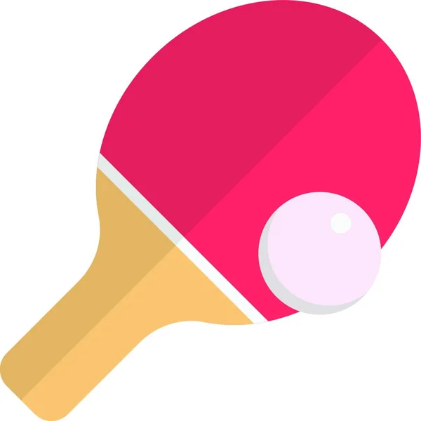 Icono Ping Pong Ilustración Vectorial — Vector de stock