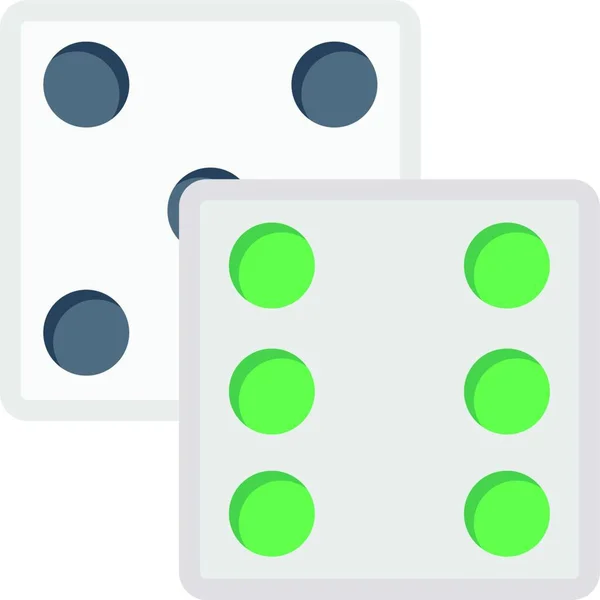 Ludo Παιχνίδι Απλό Διανυσματικό Εικονίδιο — Διανυσματικό Αρχείο