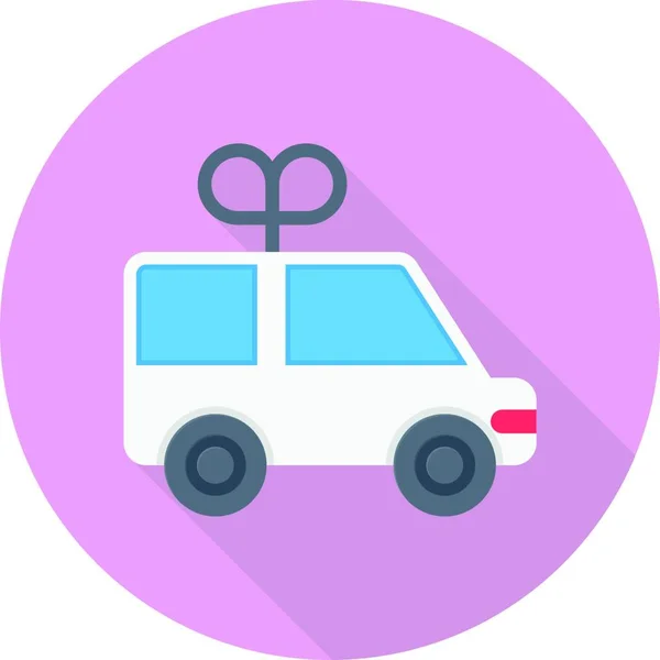 Toy Car Simple Vector Icon — Stock Vector