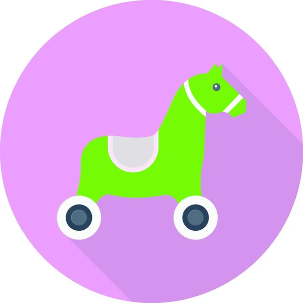 Toy Horse Icon Vector Illustration — Stock Vector