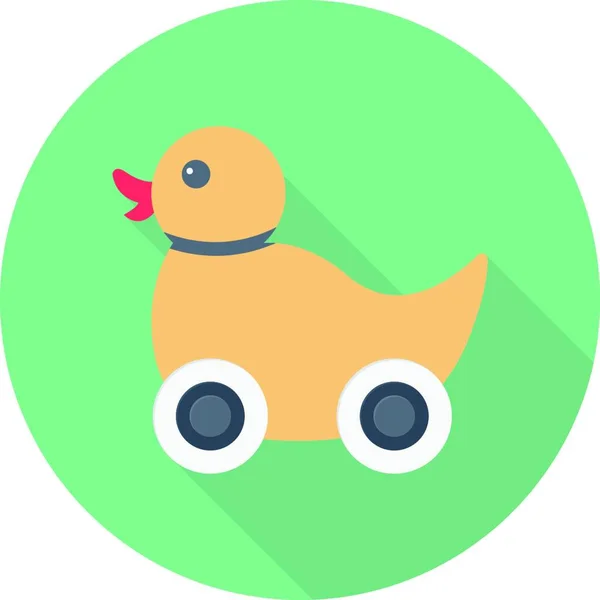 Toy Duck Icon Vector Illustration — Stock Vector