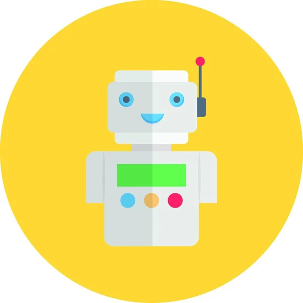 Roboter Web Icon Vektor Illustration — Stockvektor