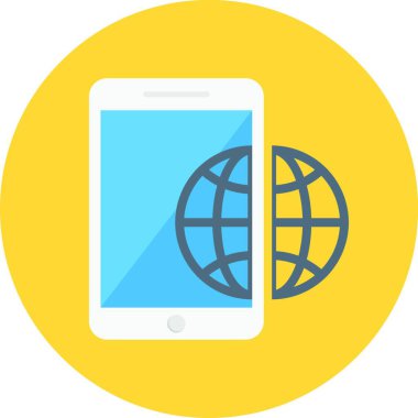akıllı telefon web simgesi vektör çizimi