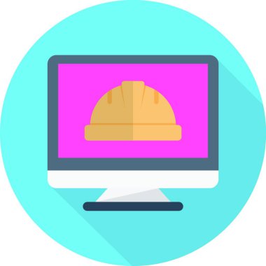 işçi web simgesi, vektör illüstrasyonu 