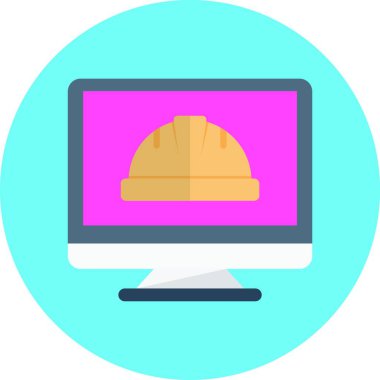 Mühendis işçi, basit vektör simgesi