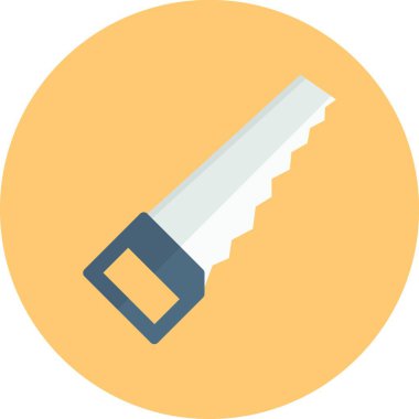 Testere bıçağı, basit vektör simgesi