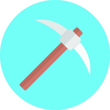 kazma, basit vektör simgesi