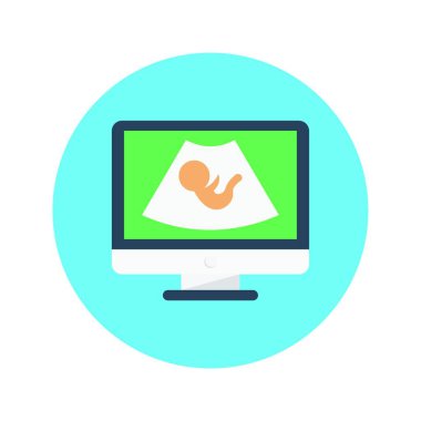 hamilelik, basit vektör simgesi