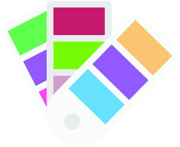 Ikona Kolorów Ilustracja Wektora — Wektor stockowy