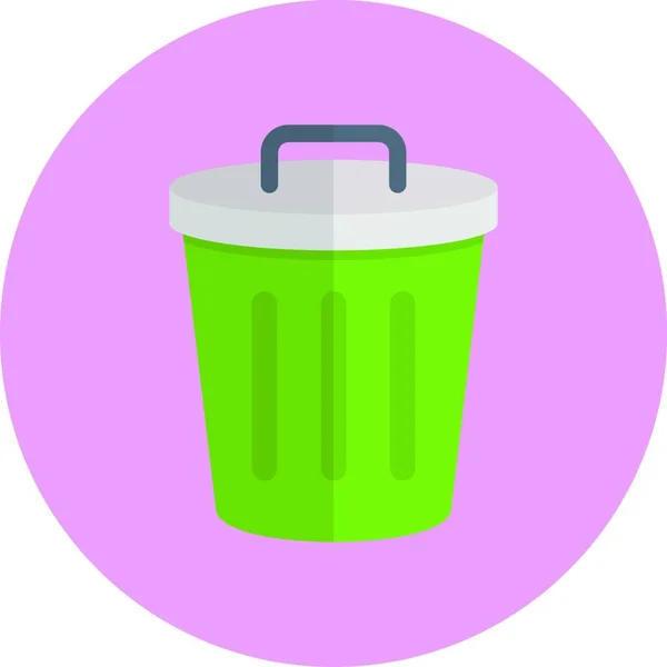 Reciclar Bin Icono Web Ilustración Del Vector — Vector de stock