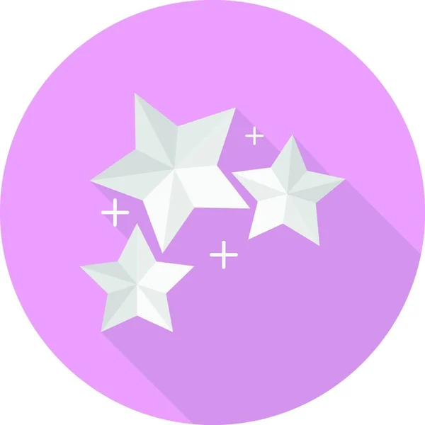 Ícone Estrelas Ilustração Vetorial — Vetor de Stock
