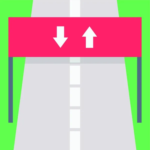 Straße Einfaches Vektor Symbol — Stockvektor