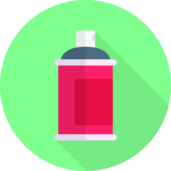 Color Bottle Simple Vector Icon — Stock Vector