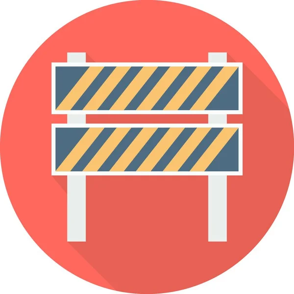 Barriere Symbol Vektor Illustration — Stockvektor