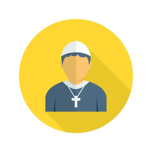 Catholic Father Simple Vector Icon — Stock Vector