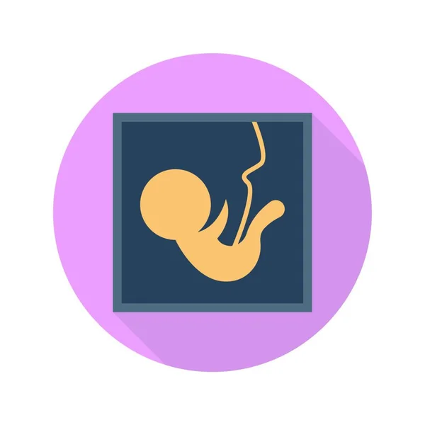Υπερηχογράφημα Εγκυμοσύνης Απλό Διανυσματικό Εικονίδιο — Διανυσματικό Αρχείο