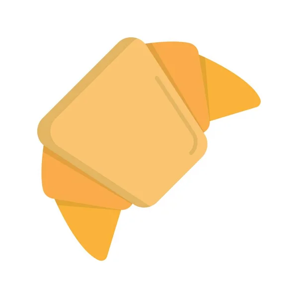 Croissant Web Icon Vector Illustration — Vettoriale Stock