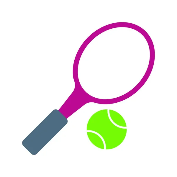 Wimbledon Enkel Sport Vektor Ikon — Stock vektor