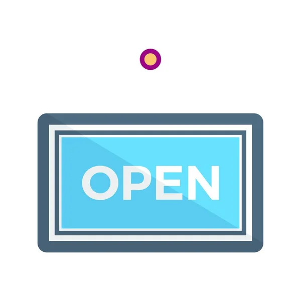 Open Tag Simple Vector Icon — Stock Vector