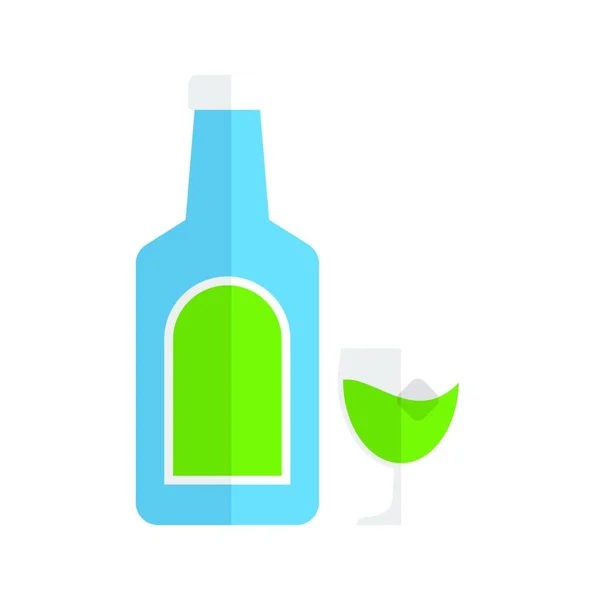 Beer Bottle Simple Food Icon — Stock Vector
