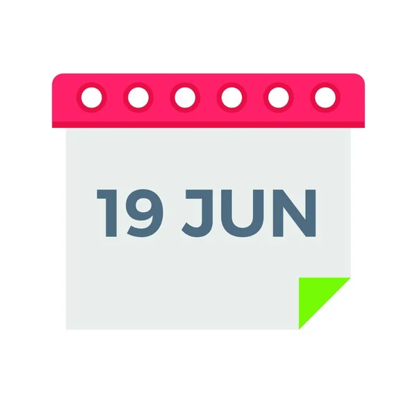 Calendario Icona Web Vettoriale Illustrazione — Vettoriale Stock
