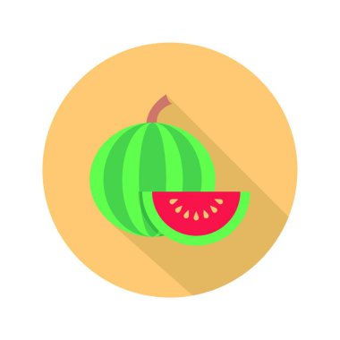 Karpuz simgesi vektör illüstrasyonu