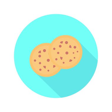 Bisküvi simgesi vektör illüstrasyonu