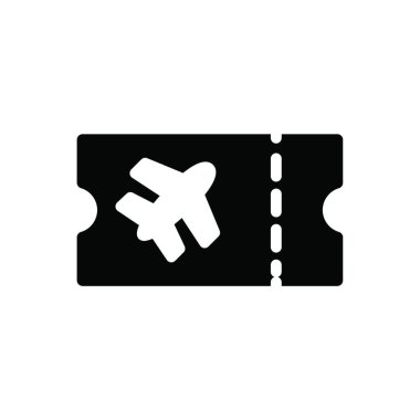 bilet ikonu vektör illüstrasyonu