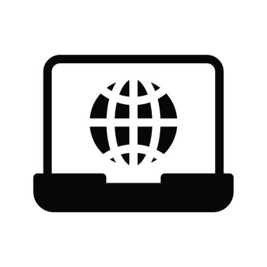 İnternet simgesi, vektör illüstrasyonu