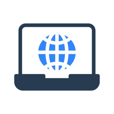 İnternet simgesi, vektör illüstrasyonu