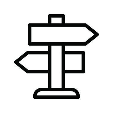 işaret direği, web simgesi basit illüstrasyon