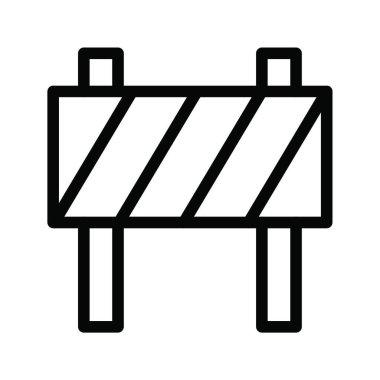 bariyer simgesi vektör illüstrasyonu