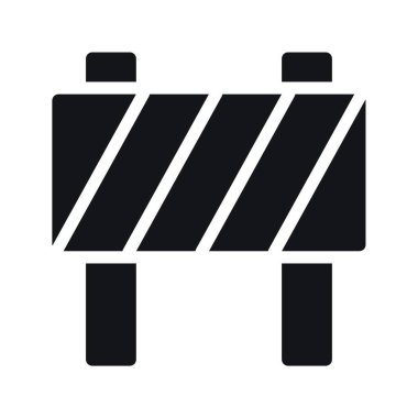 bariyer simgesi vektör illüstrasyonu