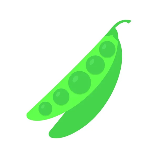 豌豆豆荚 简单的食物图标 — 图库矢量图片