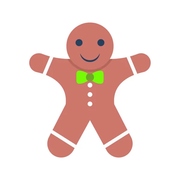Gingerbread Web Icon Vector Illustration — Stock Vector