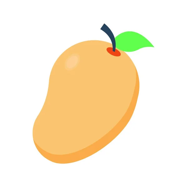 Mango Frucht Symbol Vektorillustration — Stockvektor